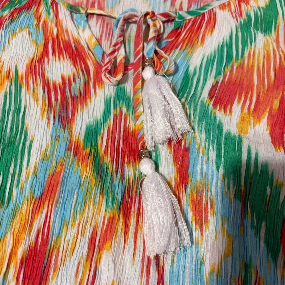 Ruby Rd Colorful Geometric Print Blouse Size XL - Picture 7 of 11